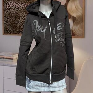 Oxygen Vintage Cyber Y2K Zip Hoodie